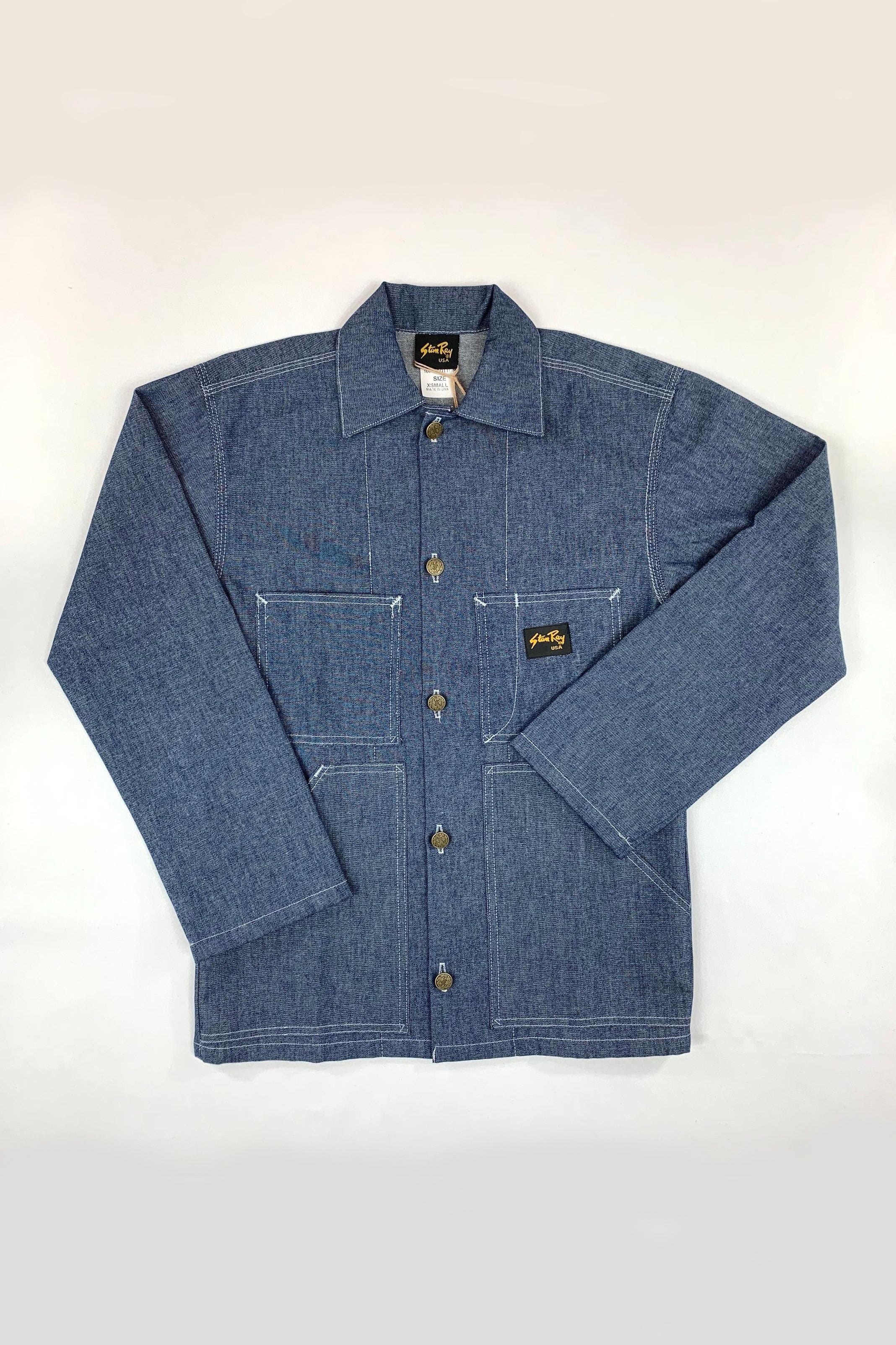 Shop Jacket - Medium Blue Denim