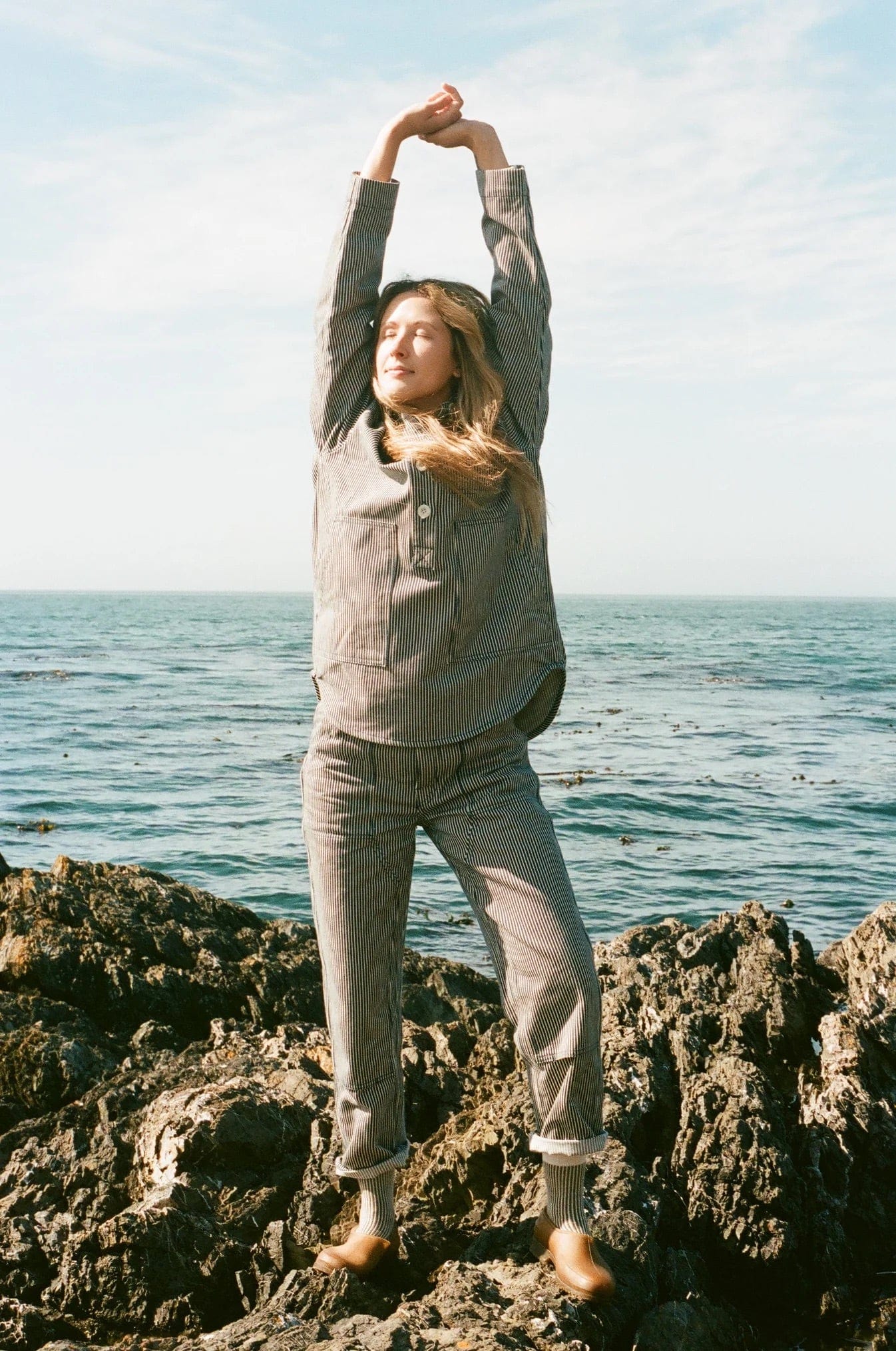 High Tide Pant - Hickory Stripe