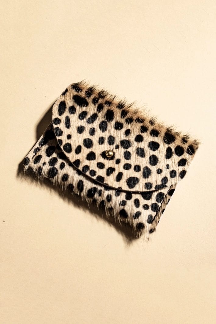 Cardholder - Tiny Spotted Hair On Hide
