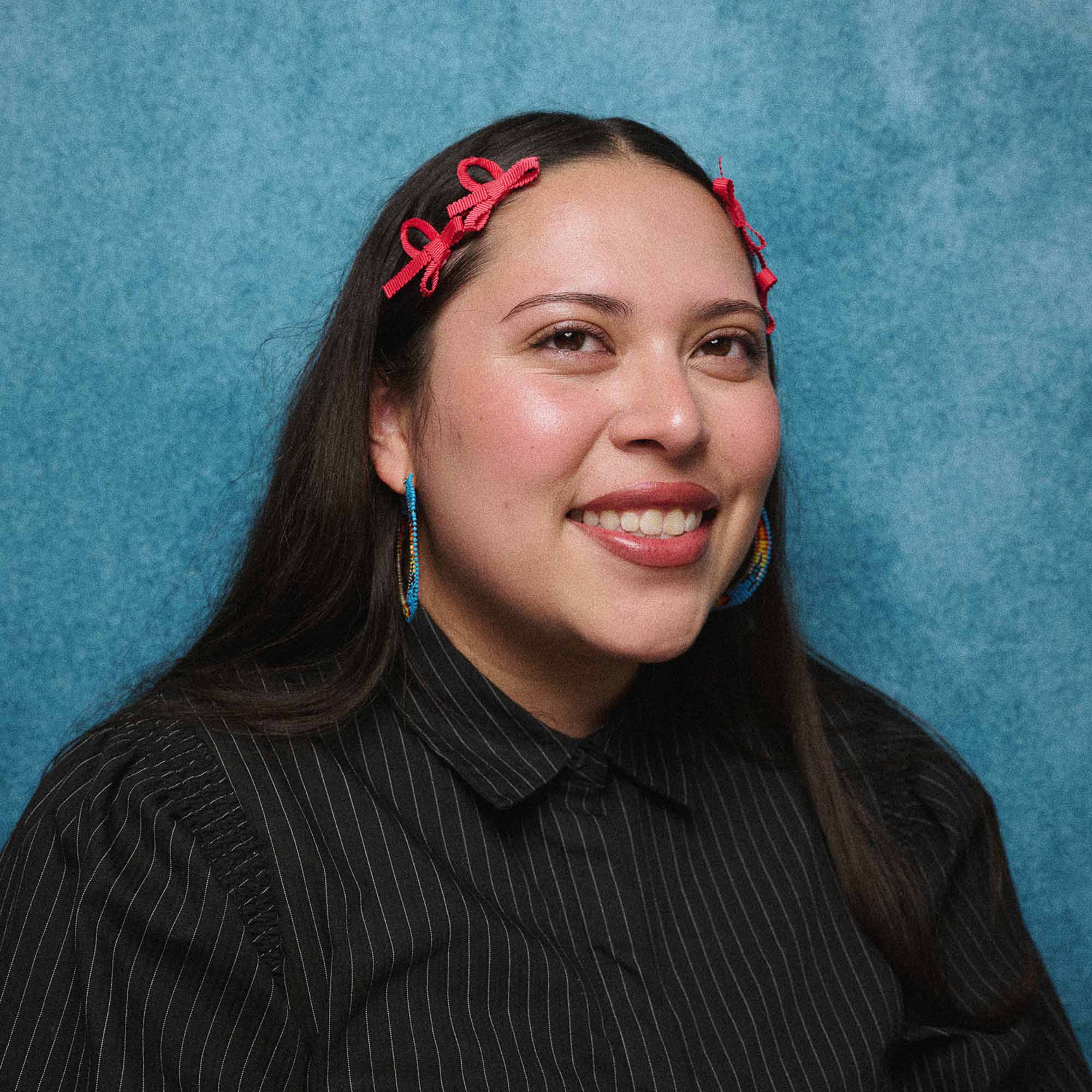 Bow Snap Clips - Cherry