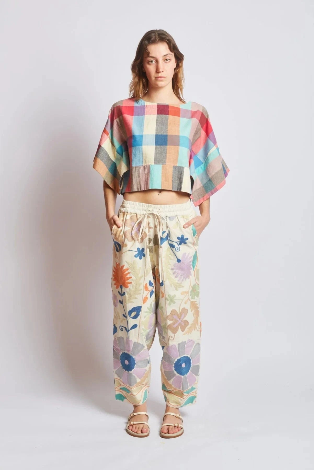 Market Pant - Garden Mosaic