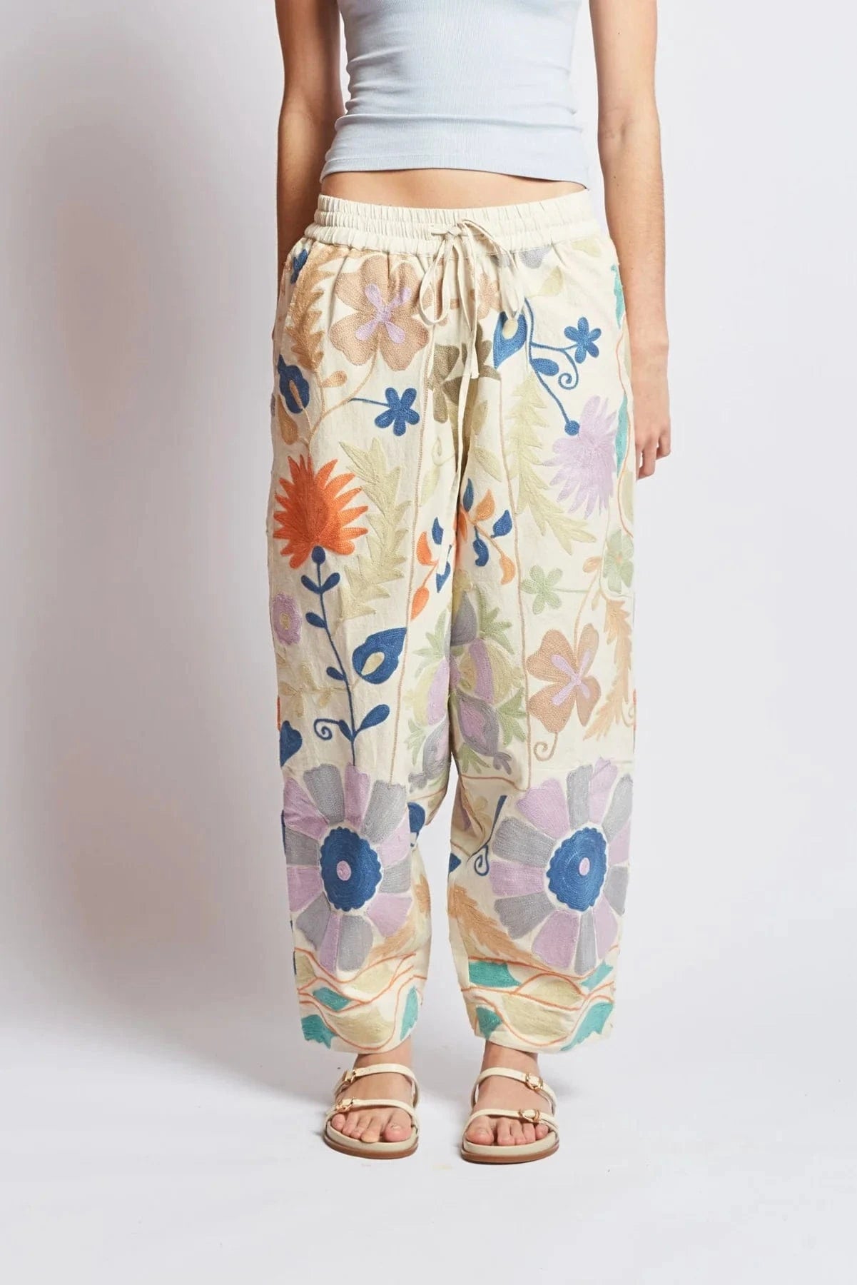 Market Pant - Garden Mosaic