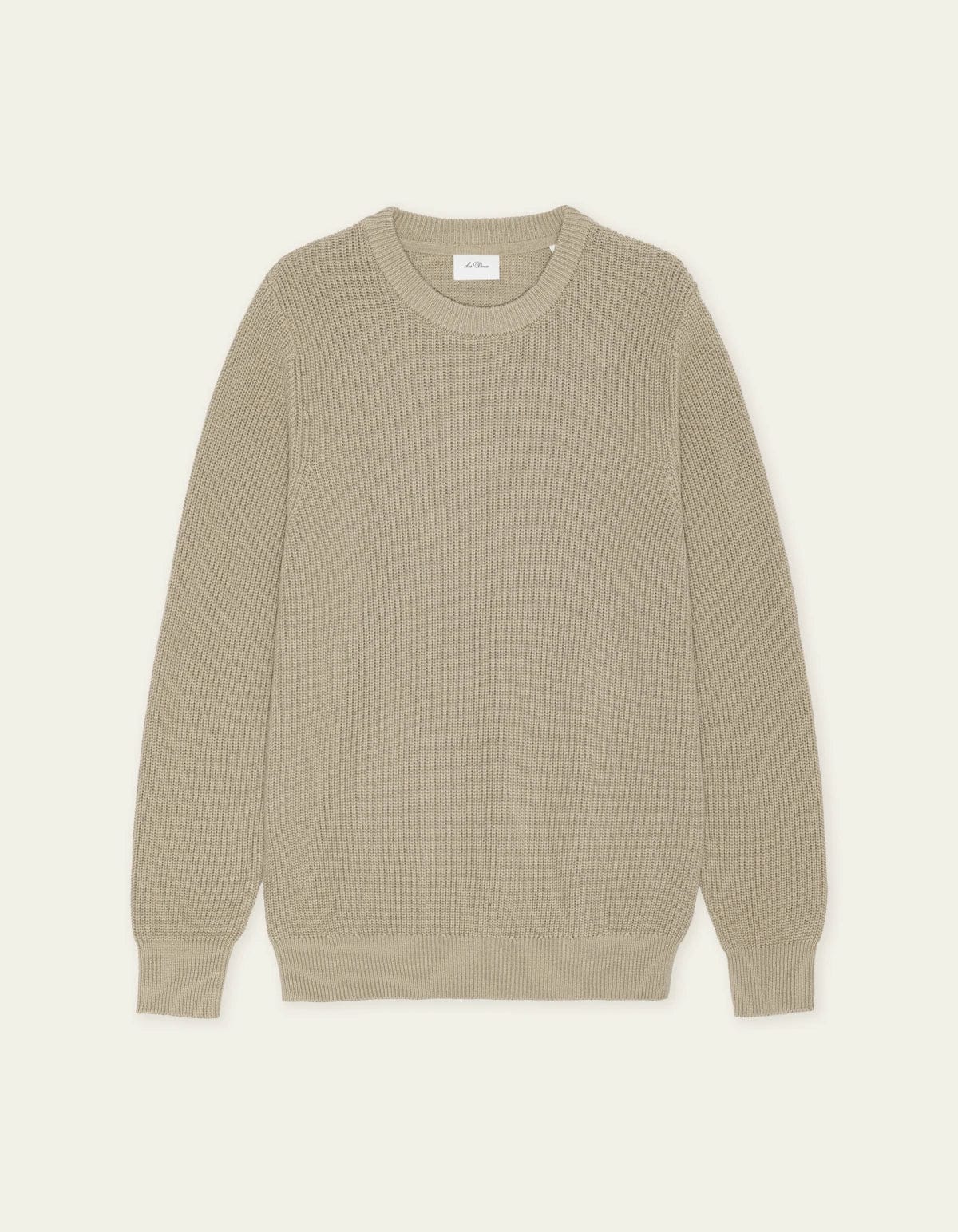 Rib Crewneck Knit - Dark Sand