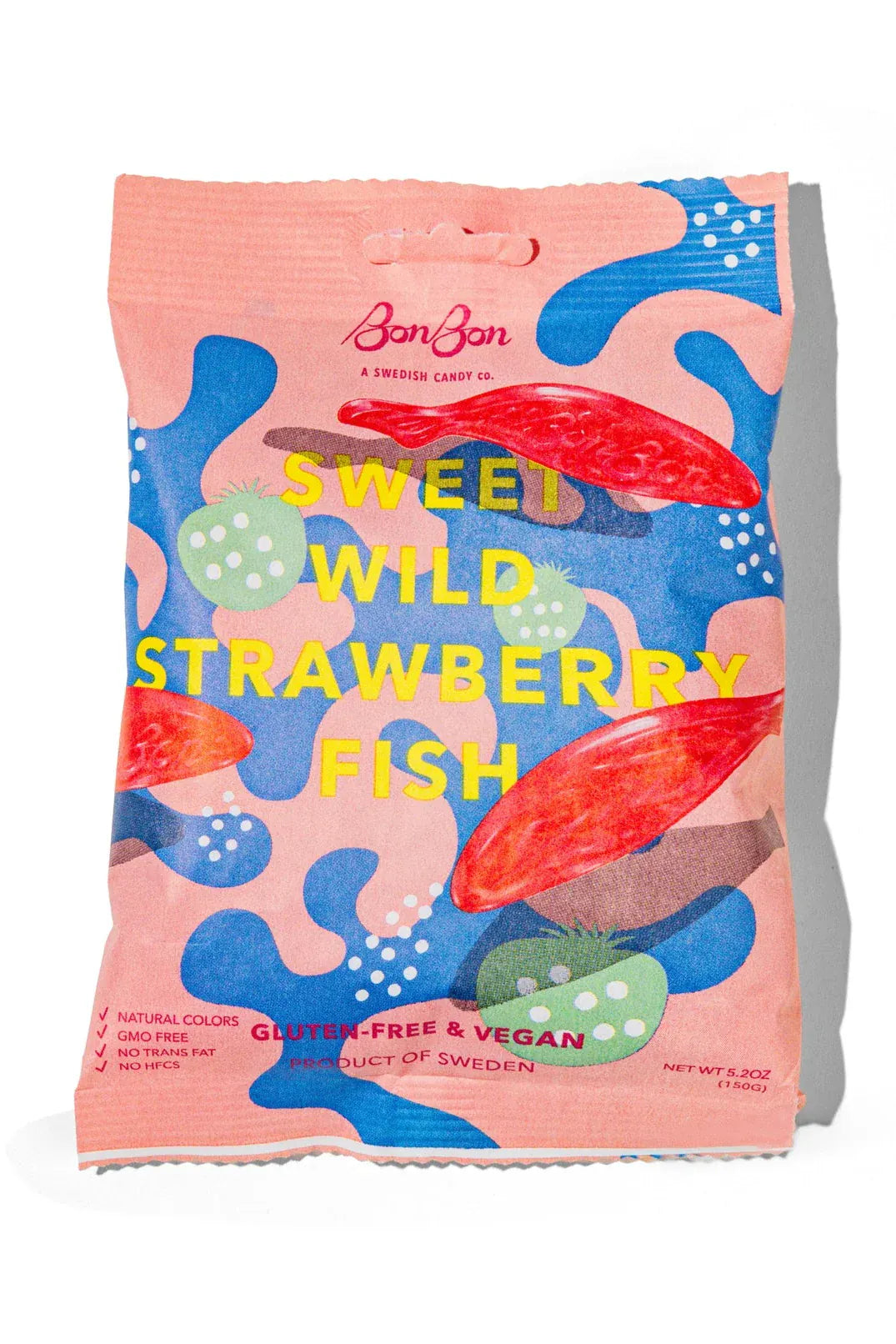 Sweet Wild Strawberry Fish - Swedish Candy 5.2oz (150g)