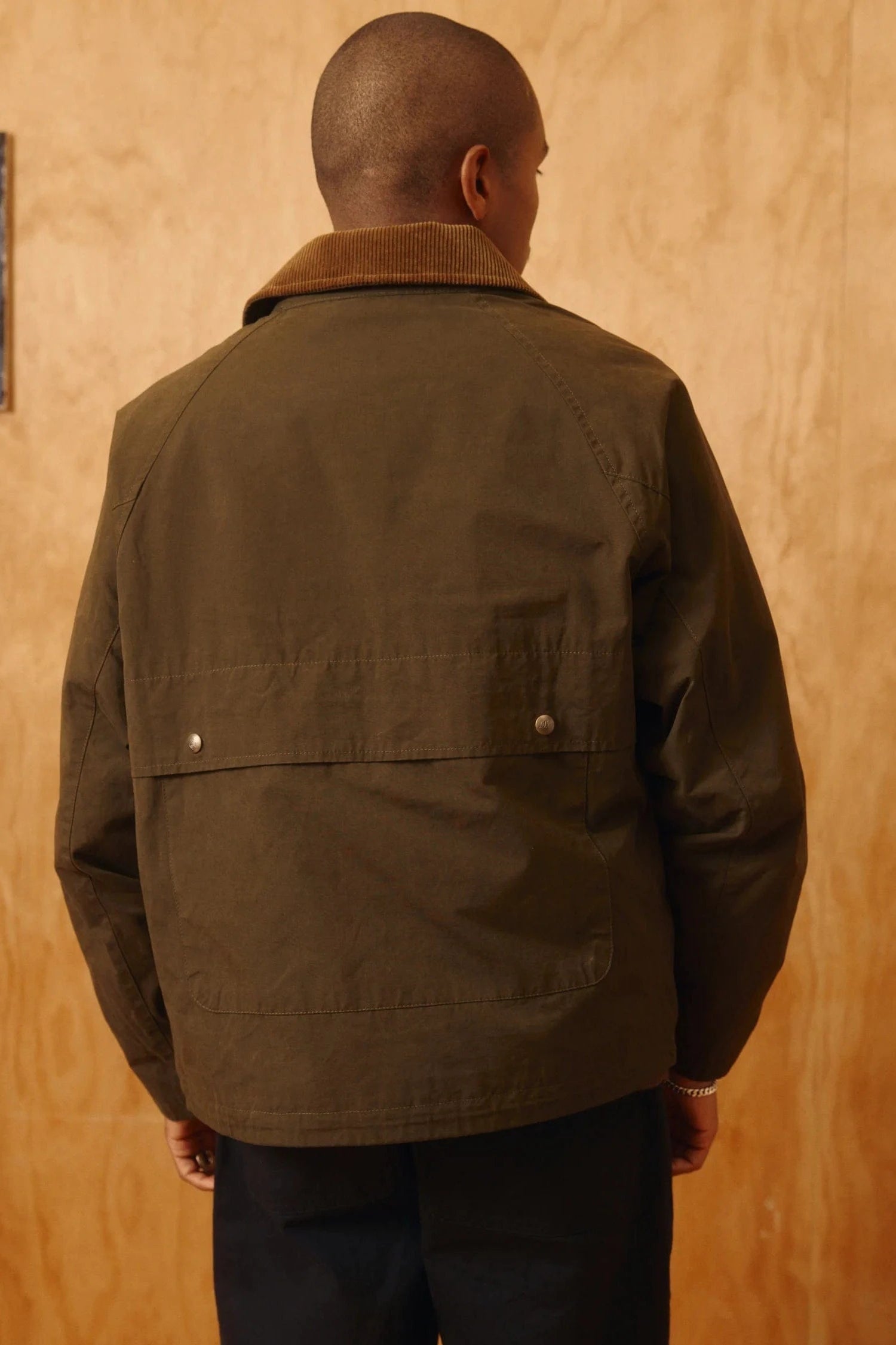 Bay Waxed Cotton Jacket - Olive