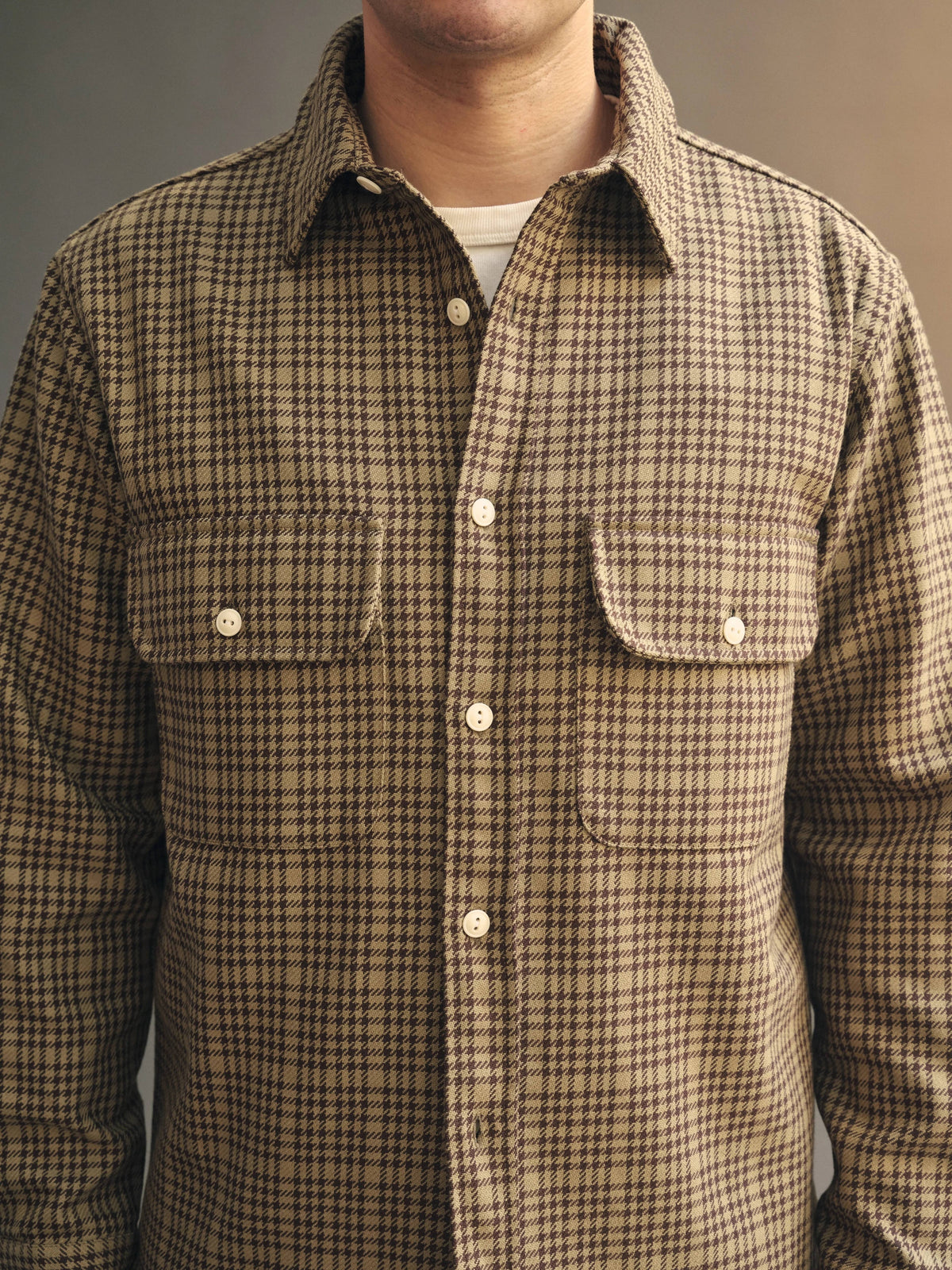 Brother Flannel - Mint & Brown Plaid
