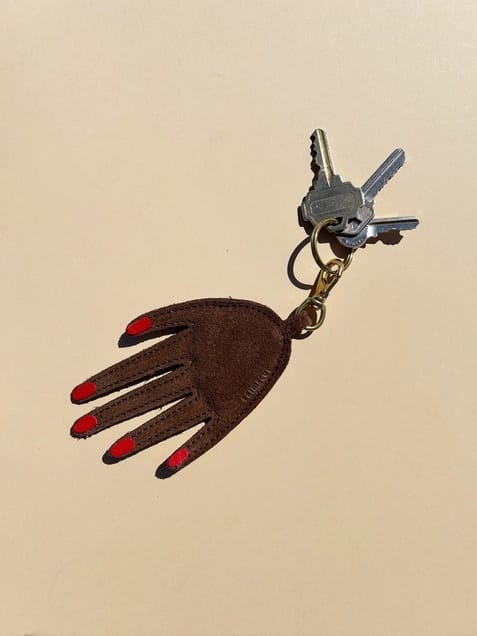 Keychain - Chocolate Hand