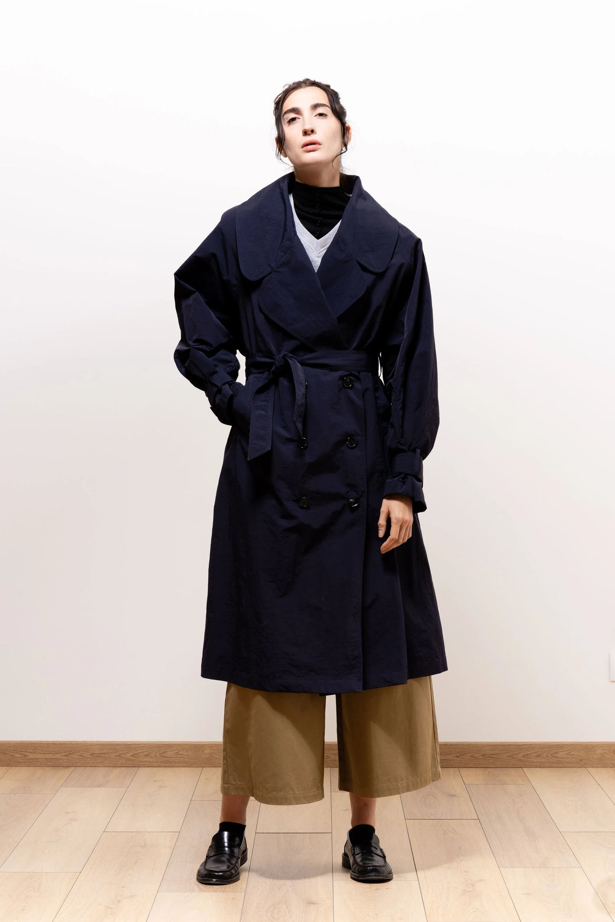 Louise Trench Coat - Navy