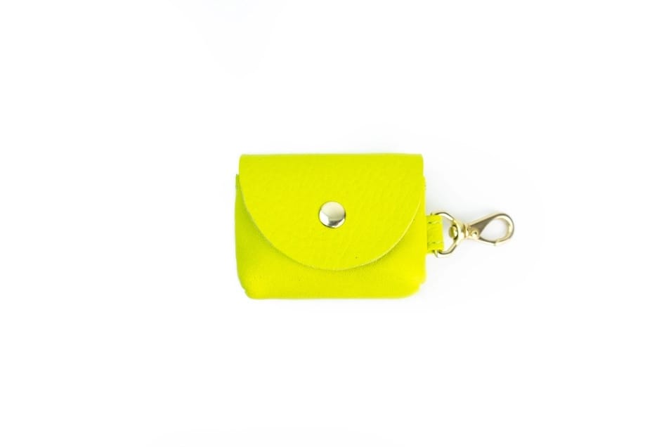 Airpod Case - Chartreuse Leather