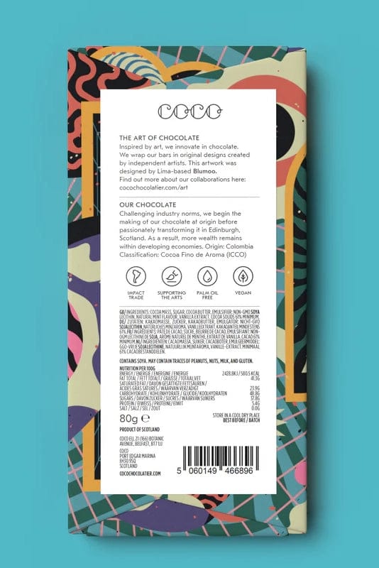 Sweet Mint 80G Dark Chocolate Bar