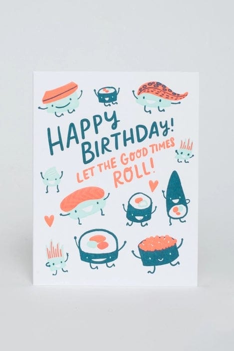 Sushi Roll Birthday Card