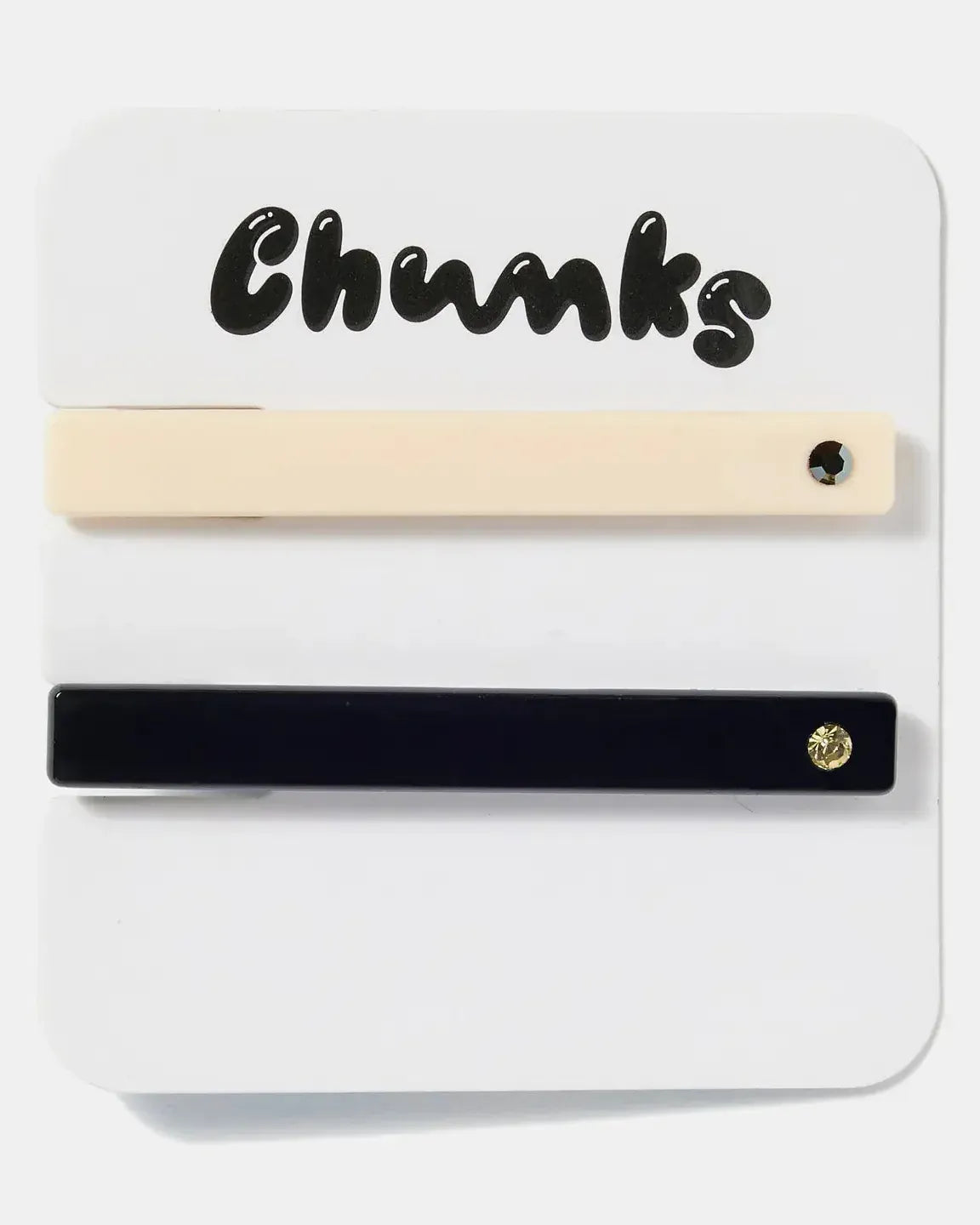 Allie Clips - Cream + Black