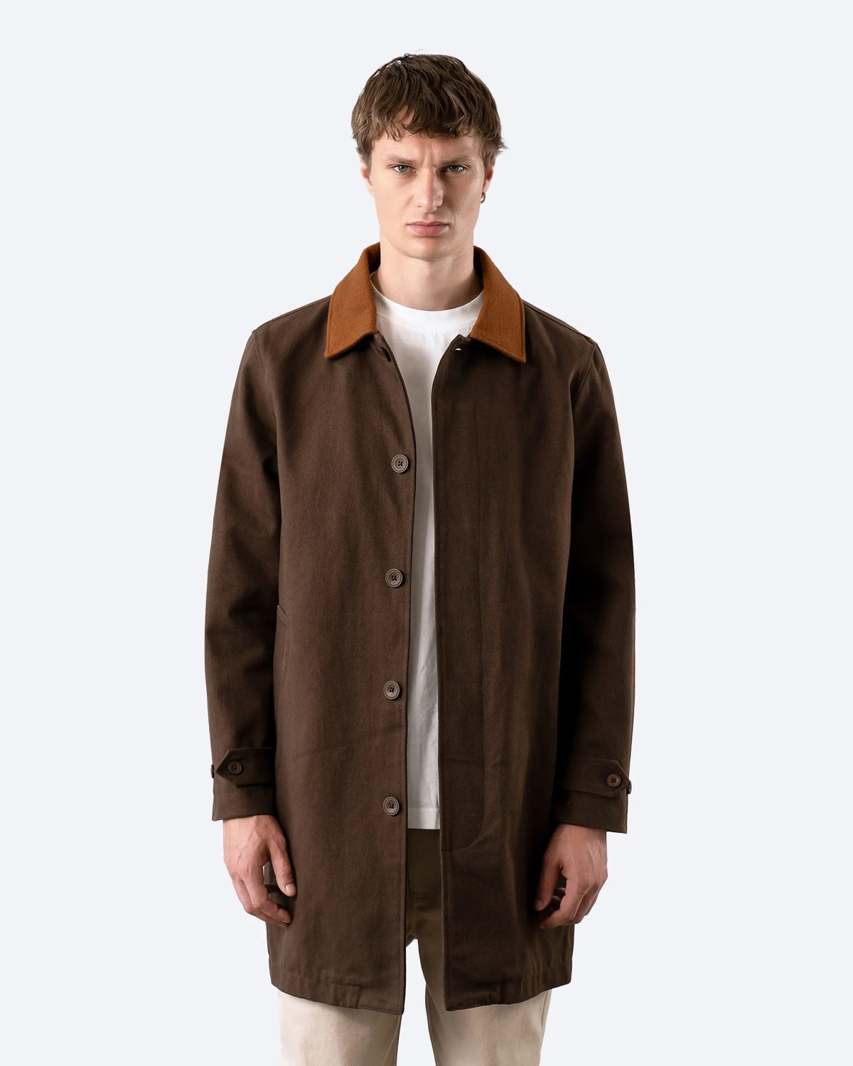 Bellow Car Coat - Brown