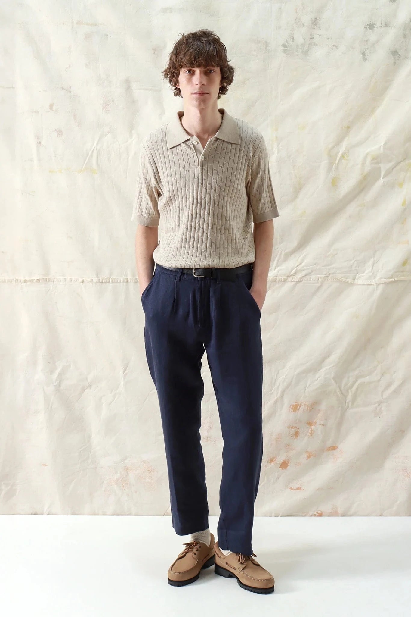 Jacobs Lace Polo - Peyote Sand