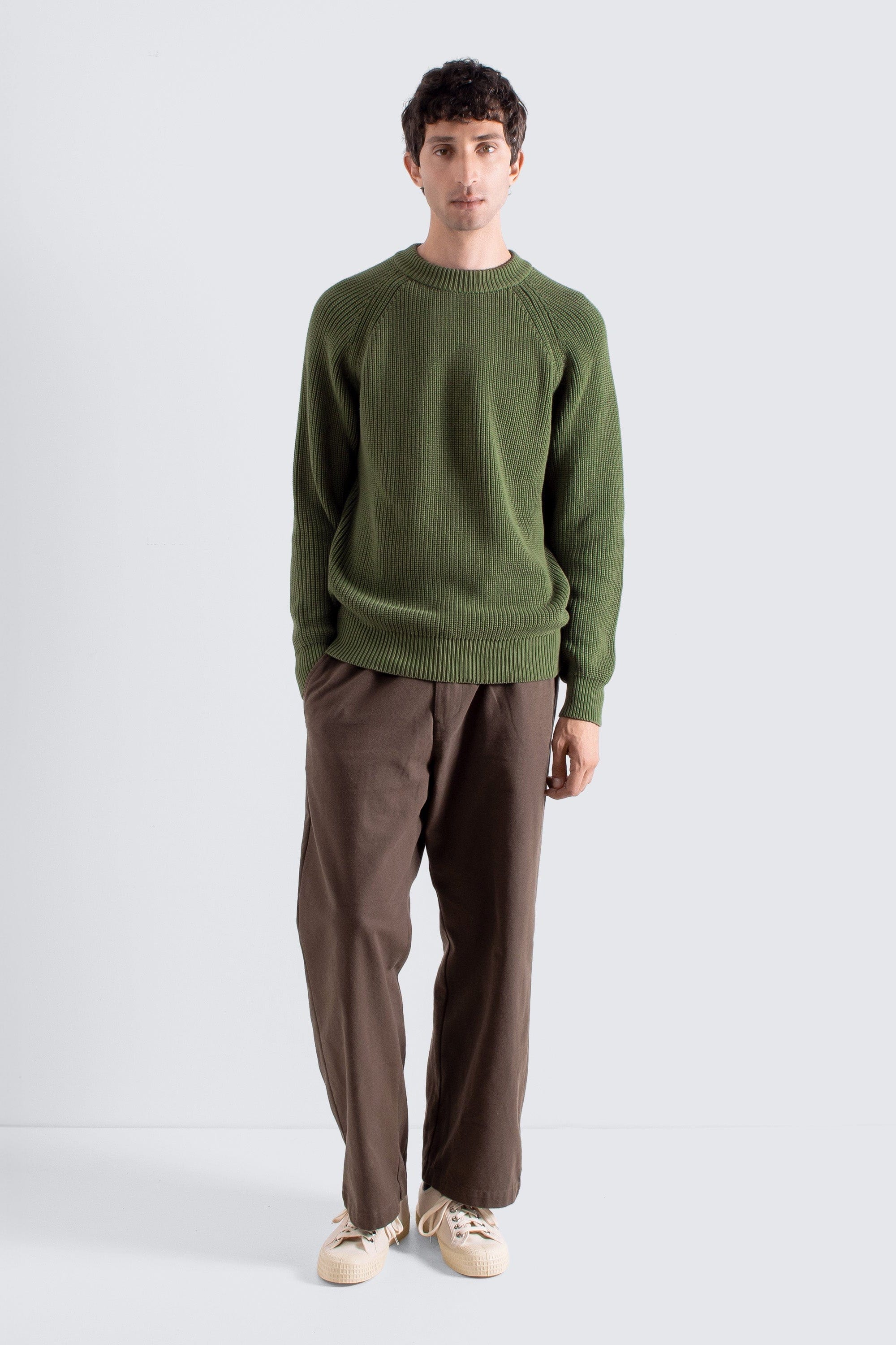 Herbert Raglan Sweater - Green