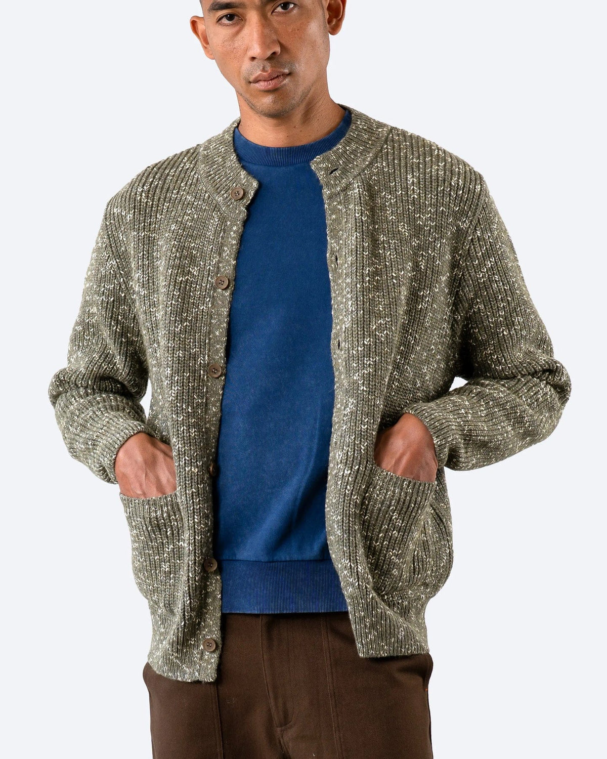 Albers Ribbed Cardigan - Light Green