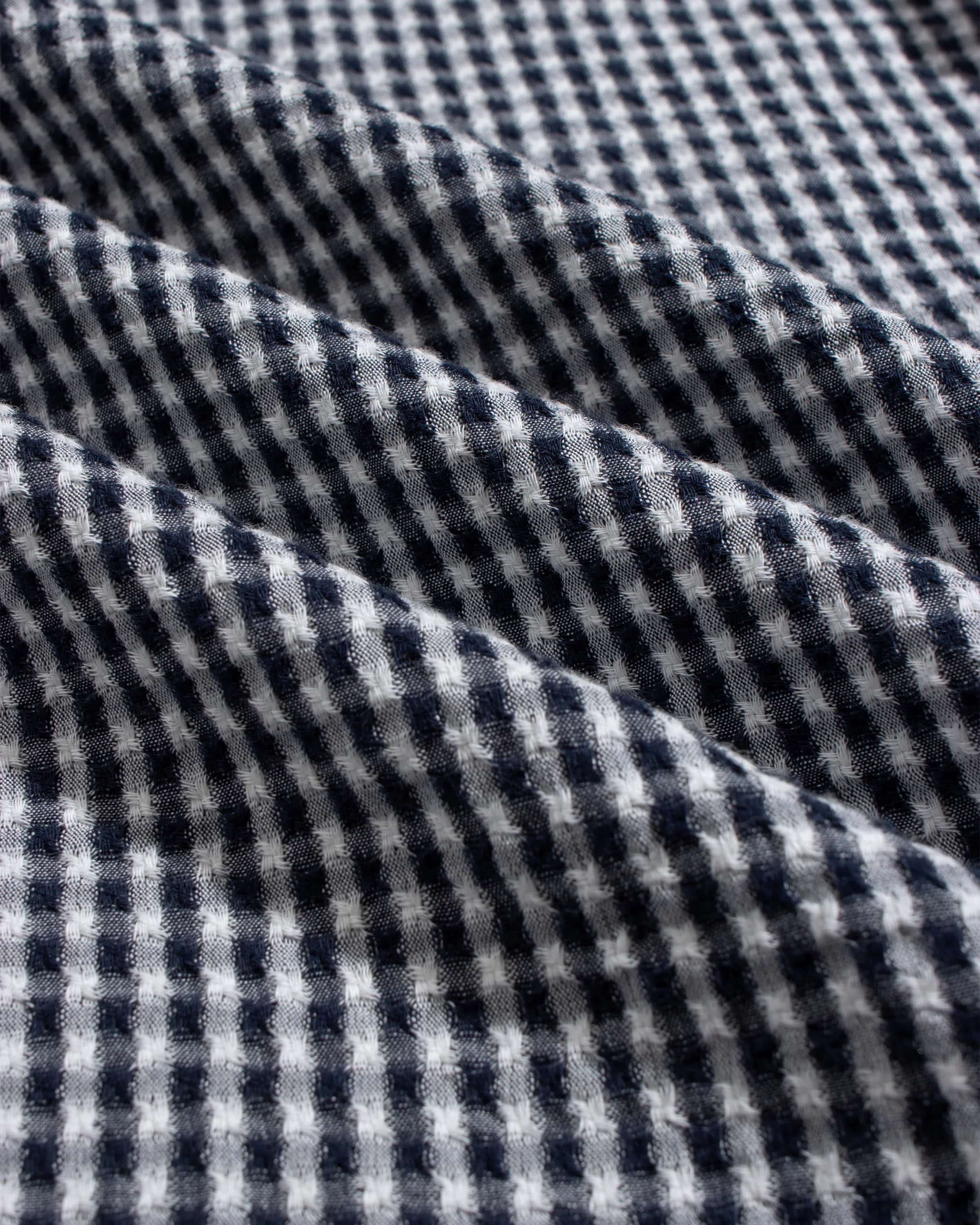 Costa Shirt - Navy Gingham Check
