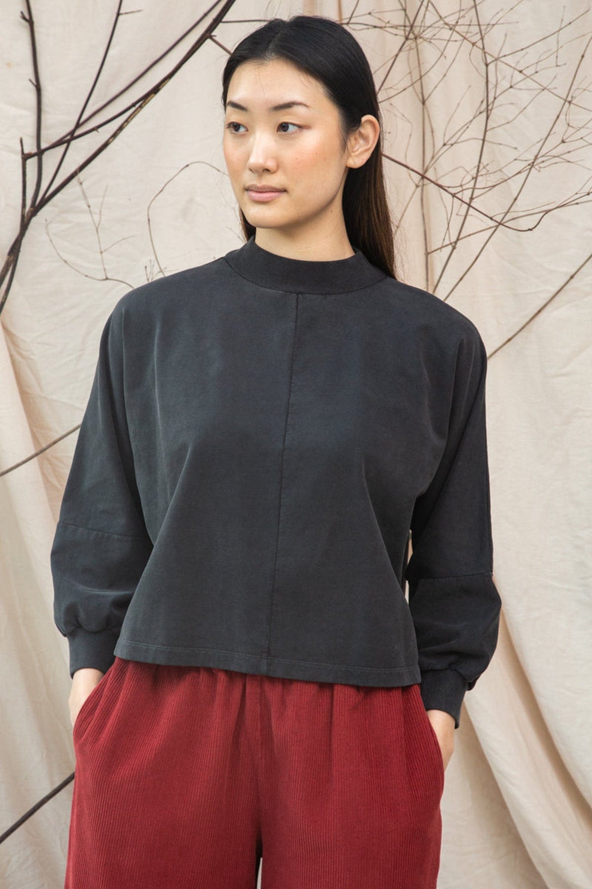 Maiya Sweatshirt - Stonewash Charcoal
