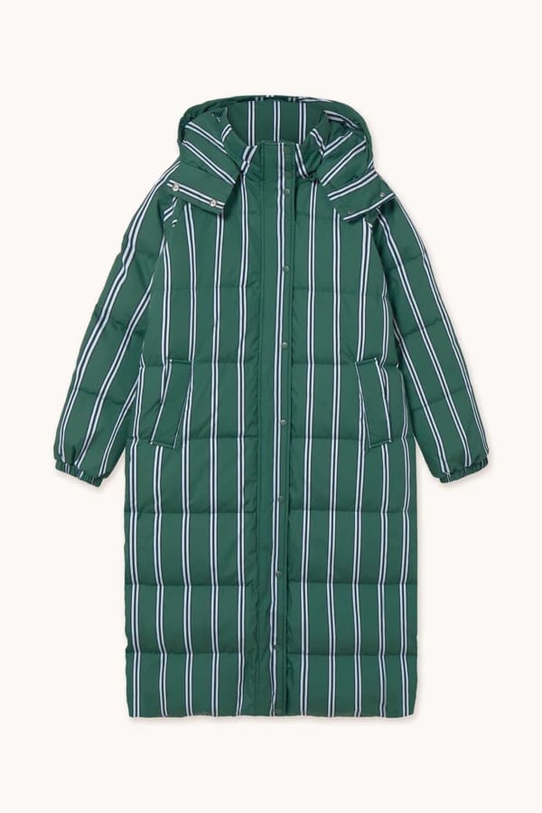 Striped Jacket - Dark Green