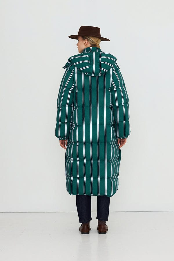 Striped Jacket - Dark Green