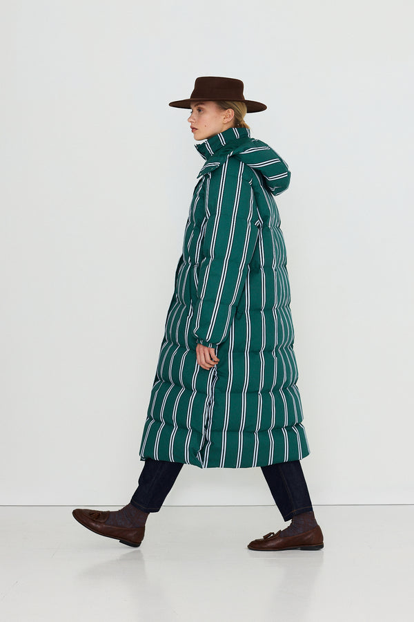 Striped Jacket - Dark Green