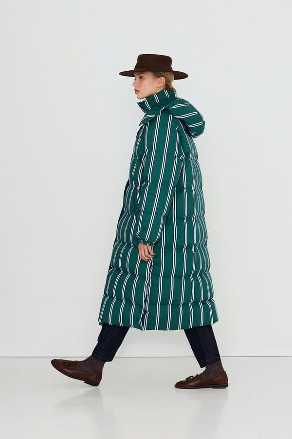 Striped Jacket - Dark Green