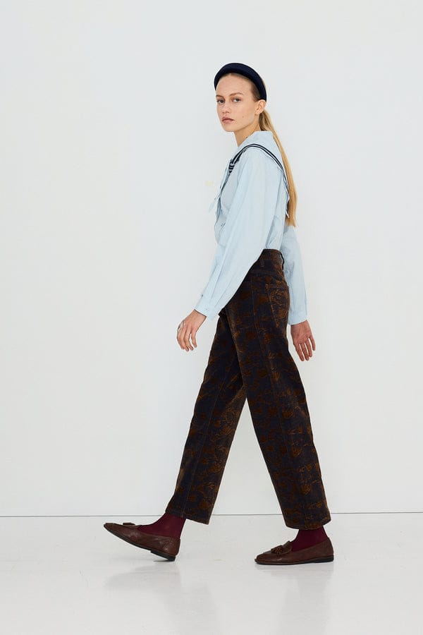 Maru Jacquard Denim - Navy