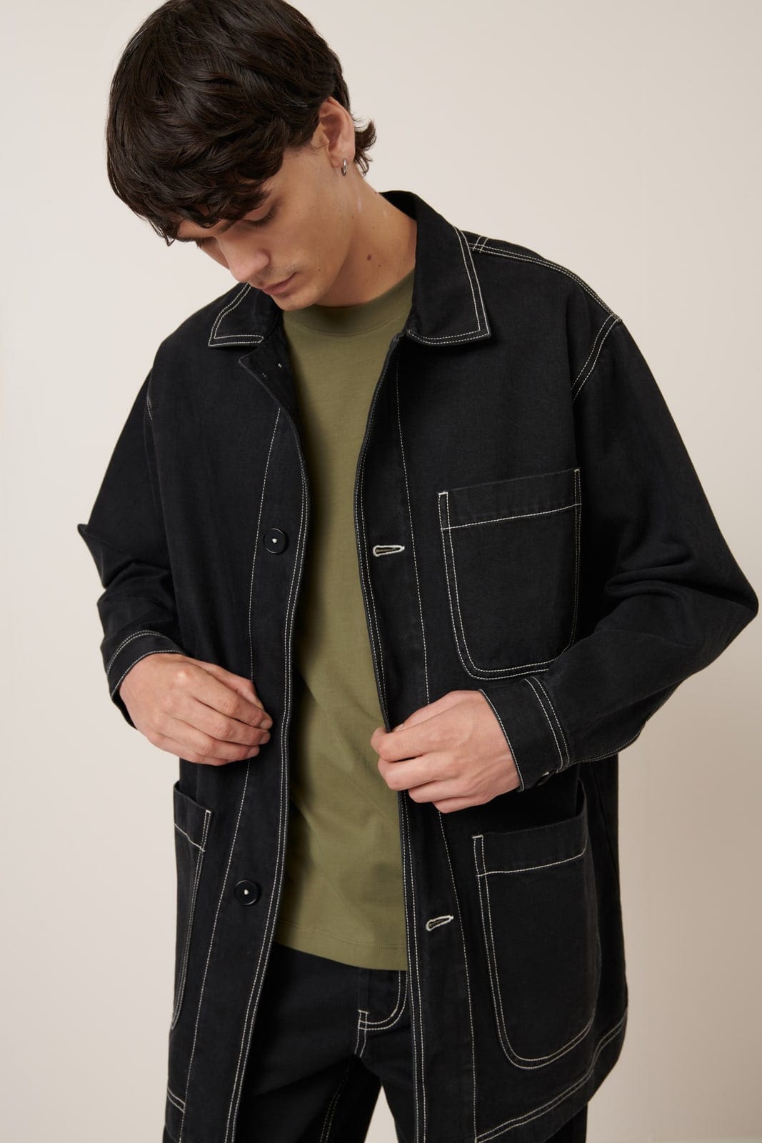 Alfie Jacket - Black Denim