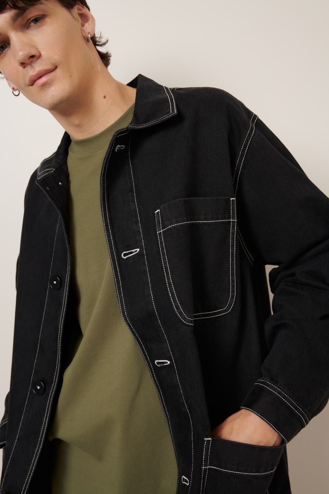 Alfie Jacket - Black Denim