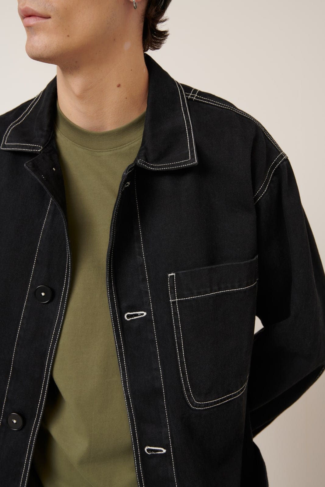 Alfie Jacket - Black Denim