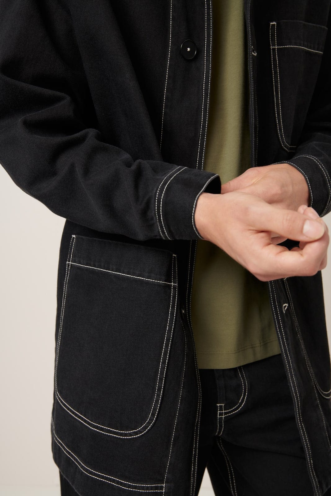 Alfie Jacket - Black Denim