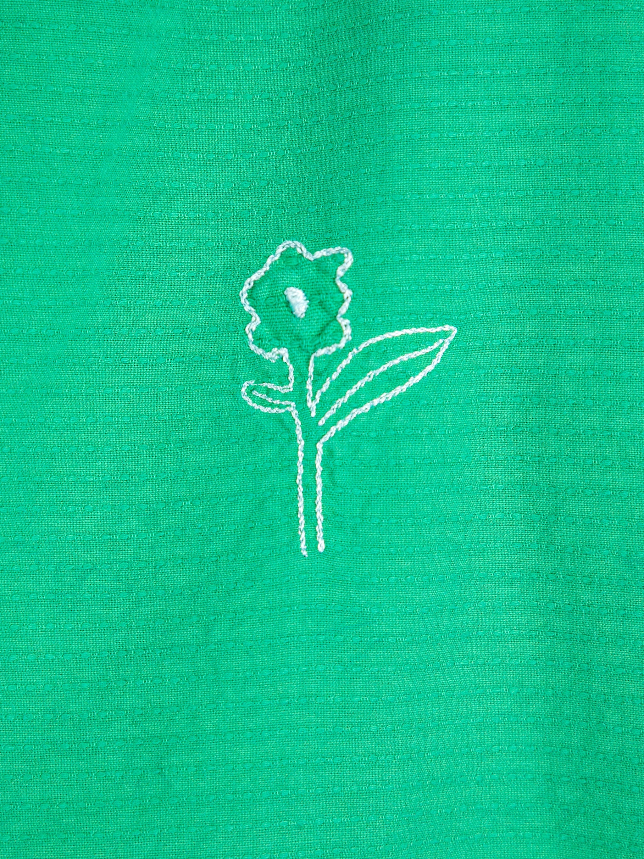 Recycled Cotton Top - Kelly Green
