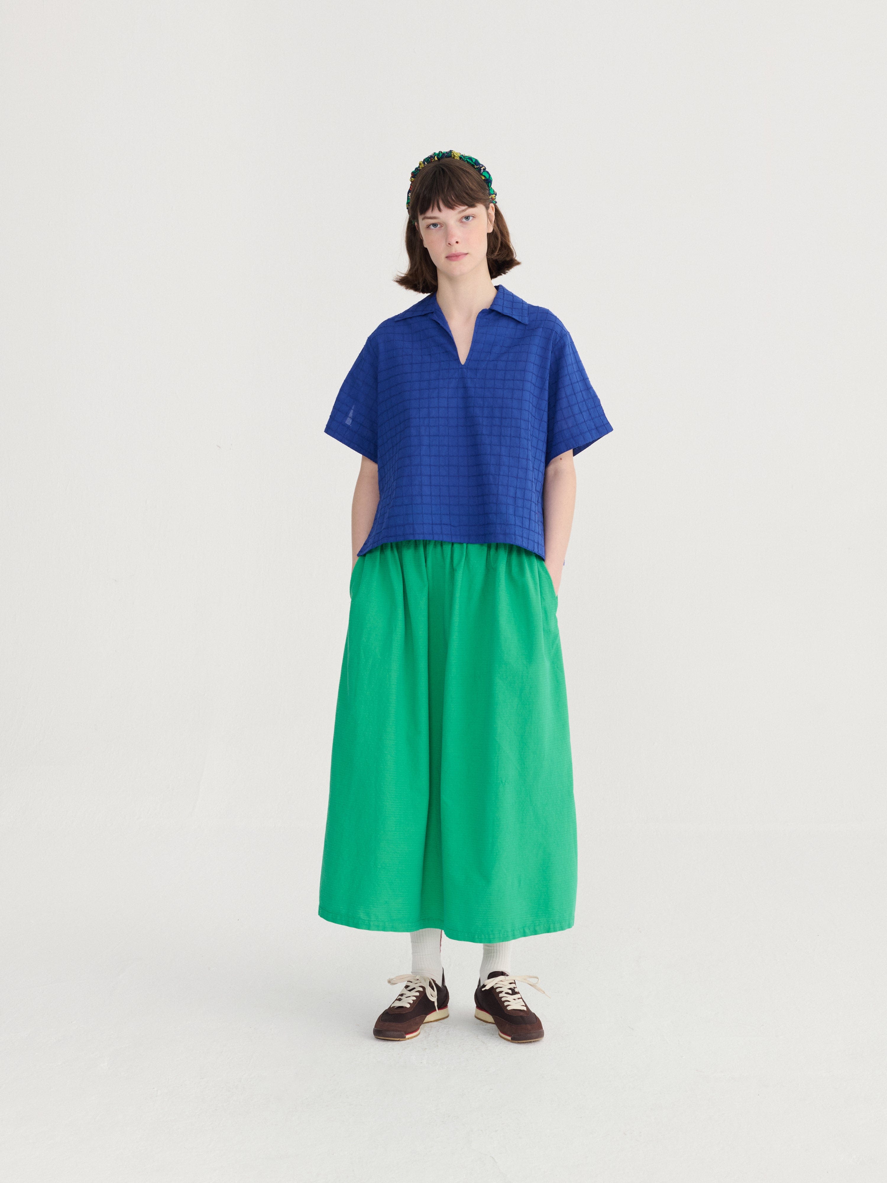 Recycled Cotton Evasé Skirt