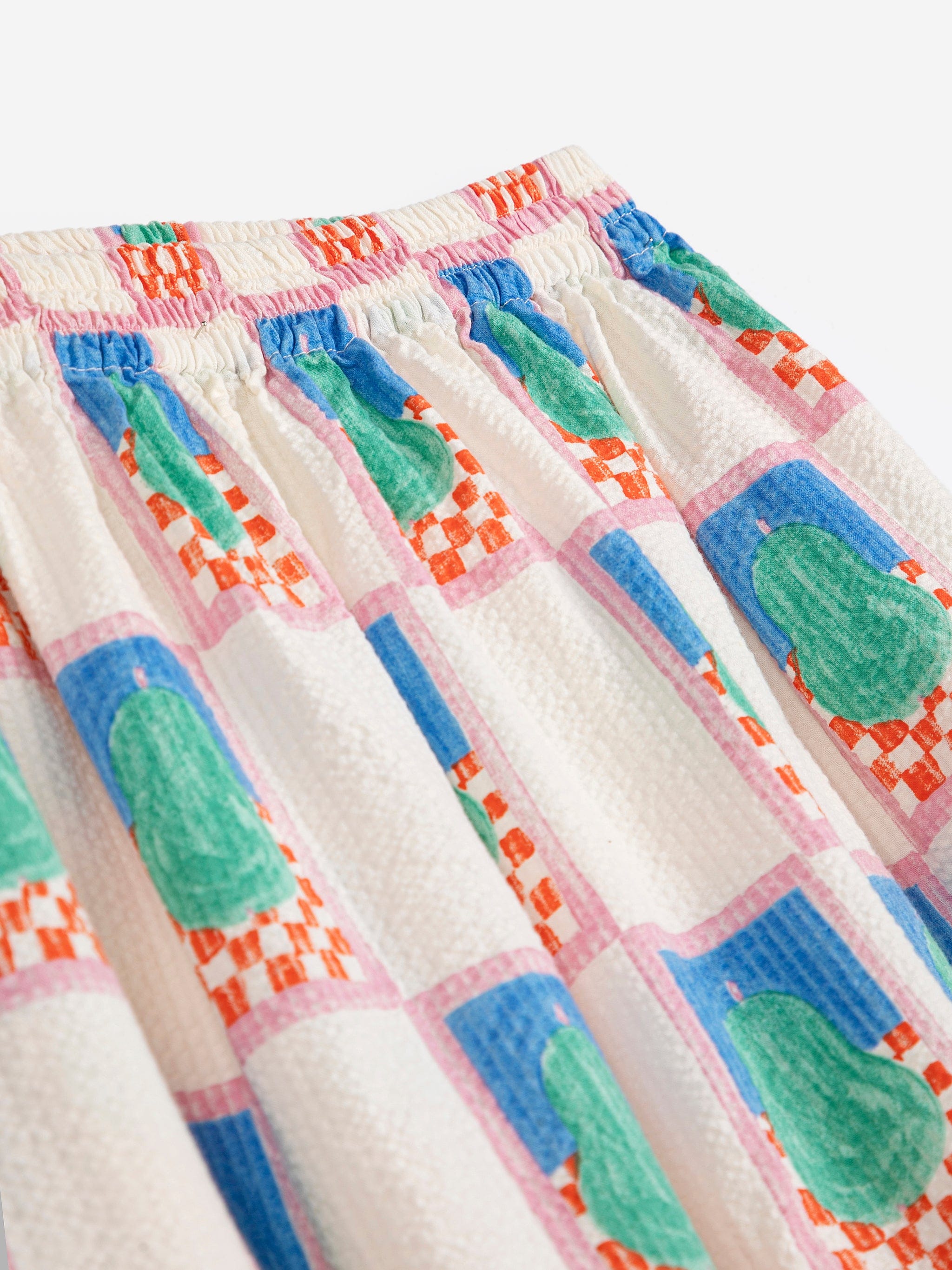 Simple Pear Pattern Evasé Skirt