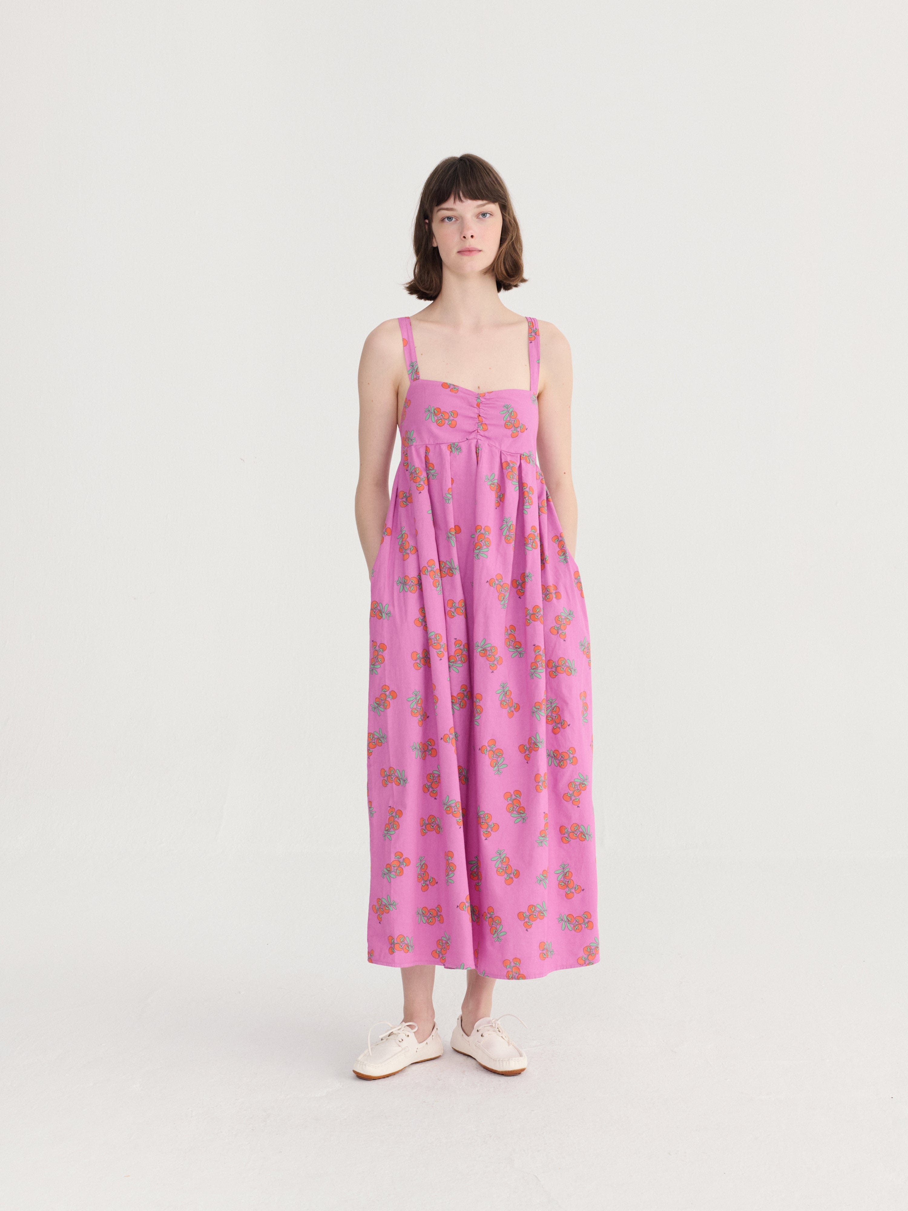 Juicy Tomatoes Pattern Strap Dress