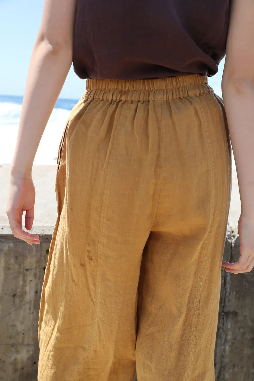 Basic Linen Trouser - Turmeric