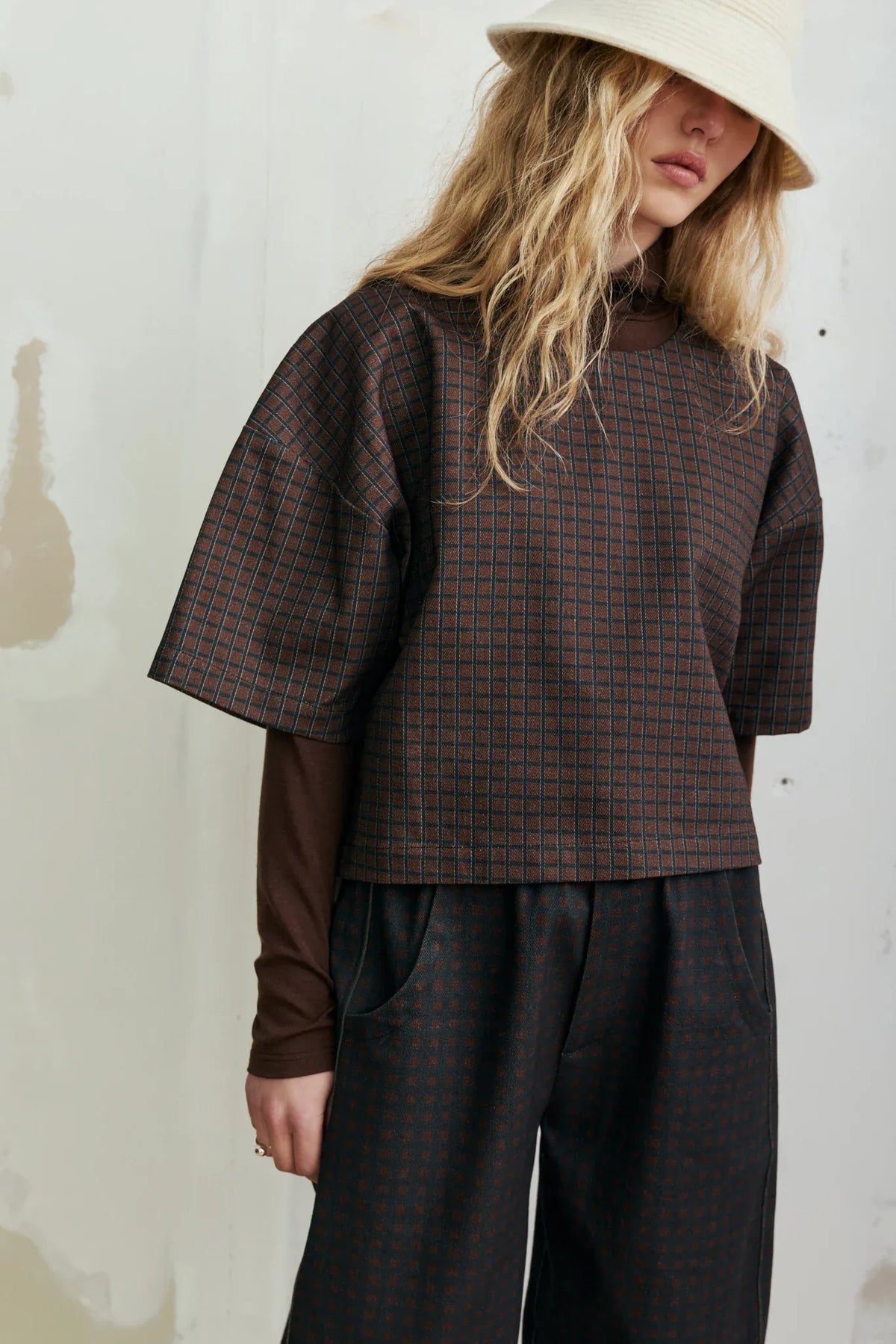 Bernie Top - Black Squares