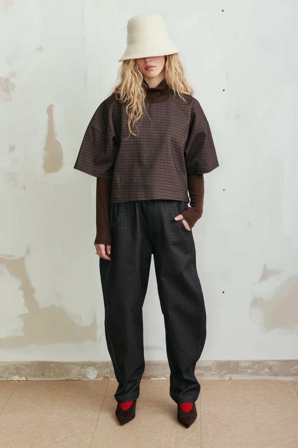 Bernie Top - Black Squares