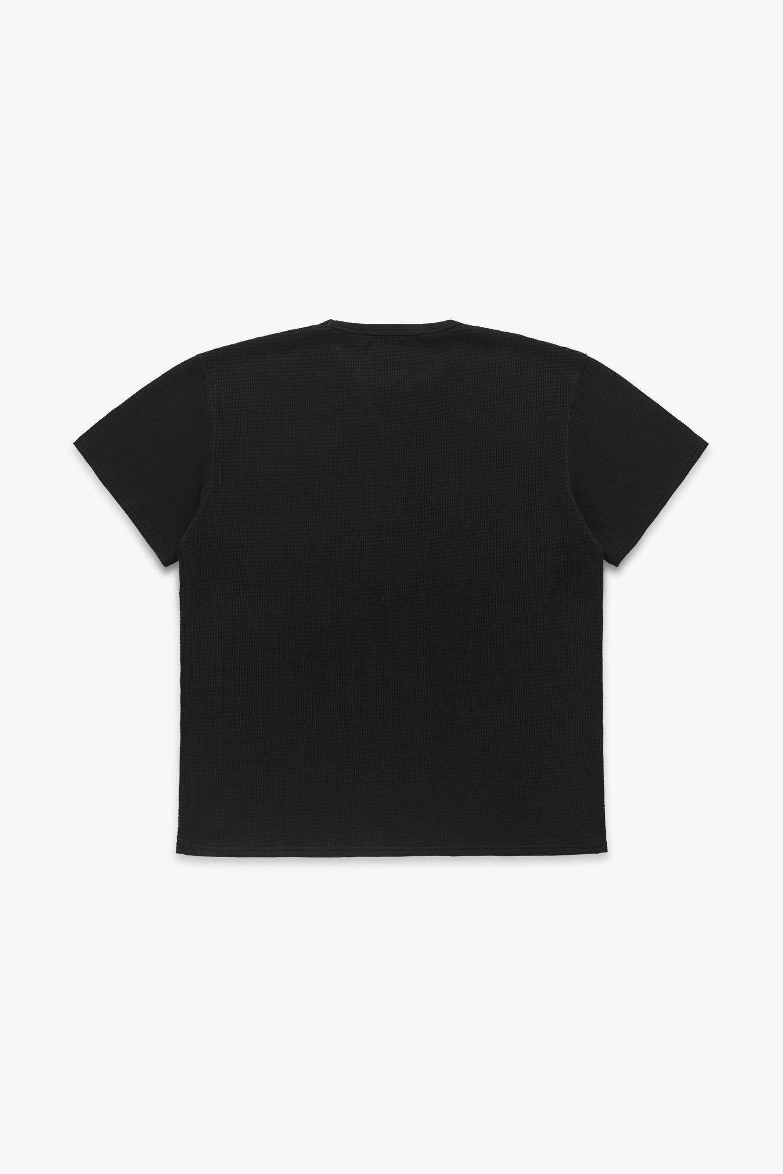 Box Knit T-Shirt - Black