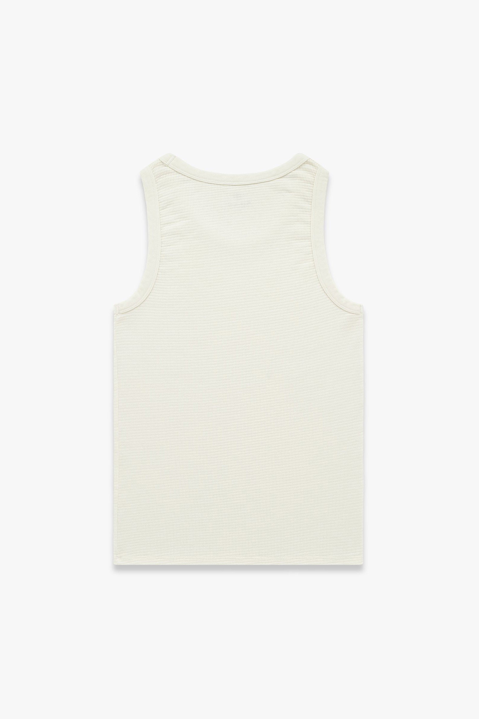 Box Knit Tank - Milk
