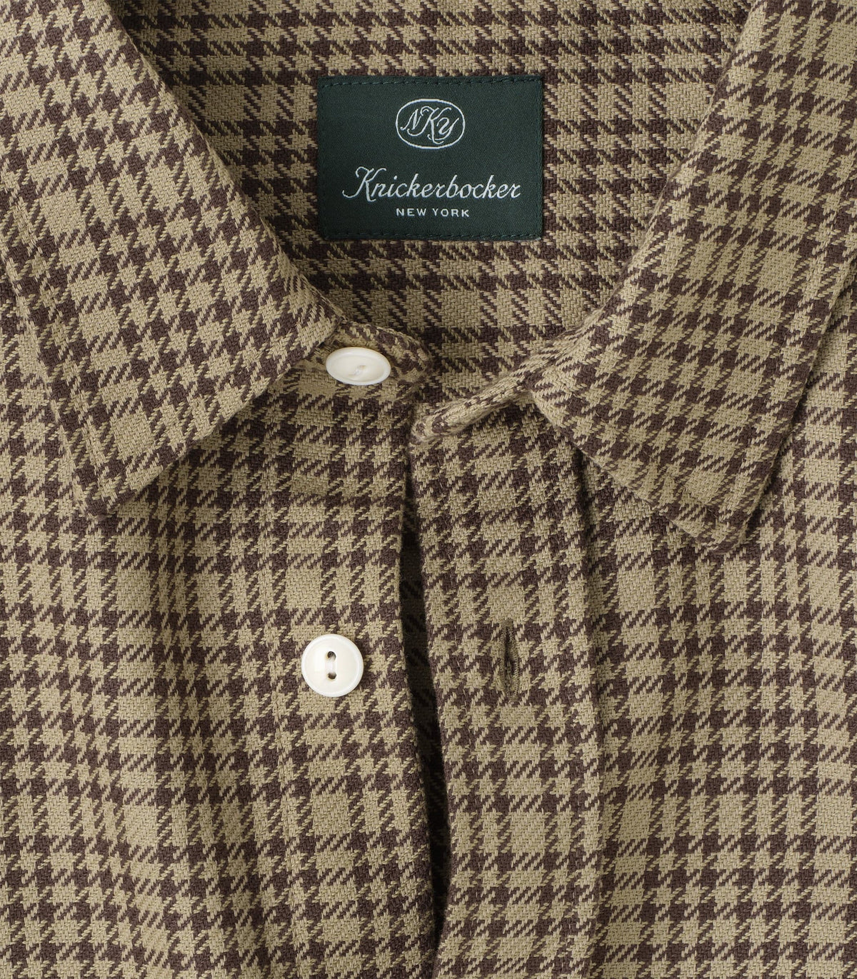 Brother Flannel - Mint & Brown Plaid