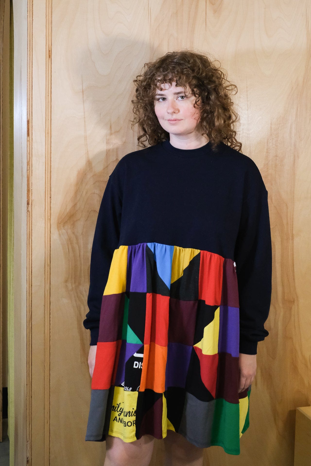 Lorilyn Dress - Navy Multi OOAK