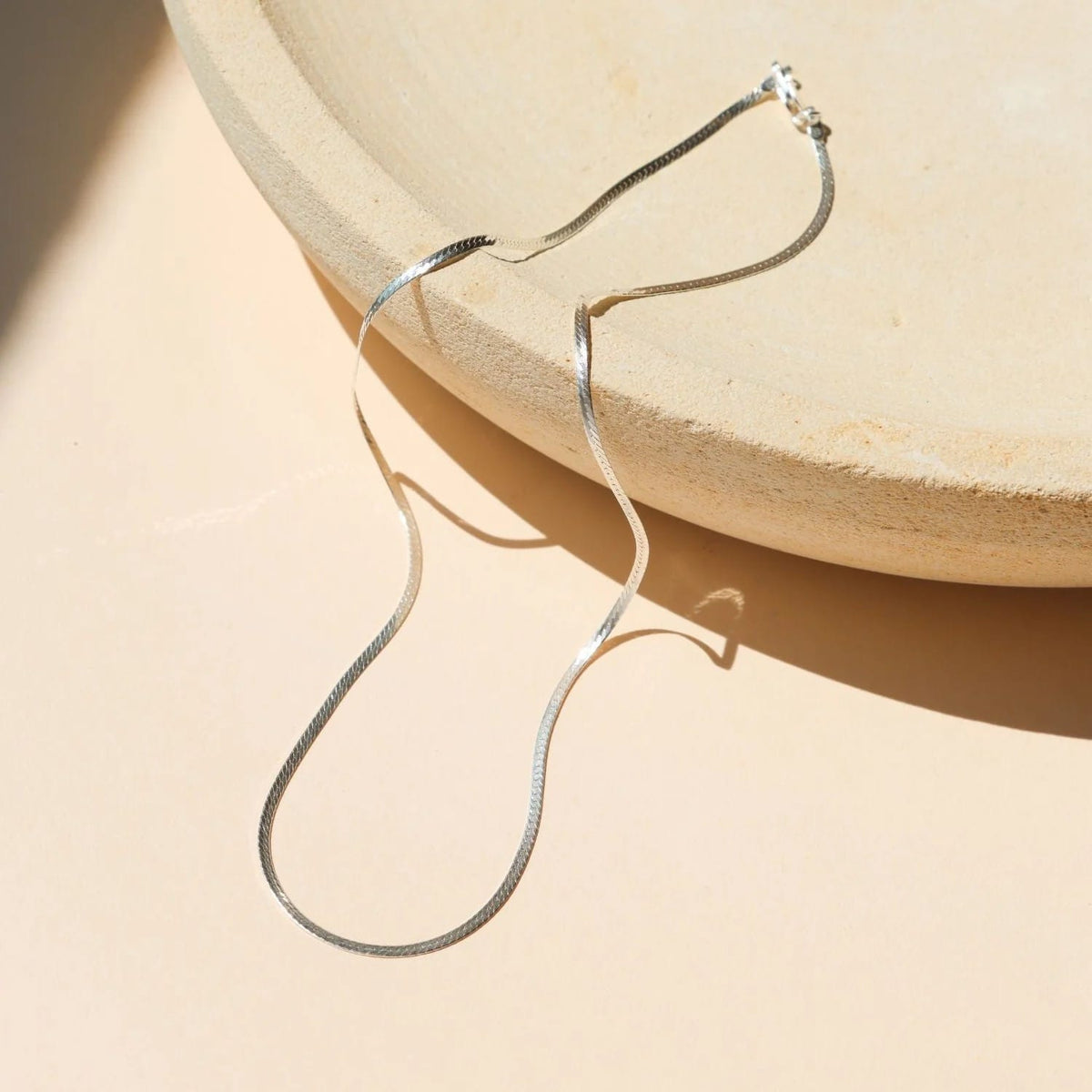 Herringbone Chain - Sterling Silver