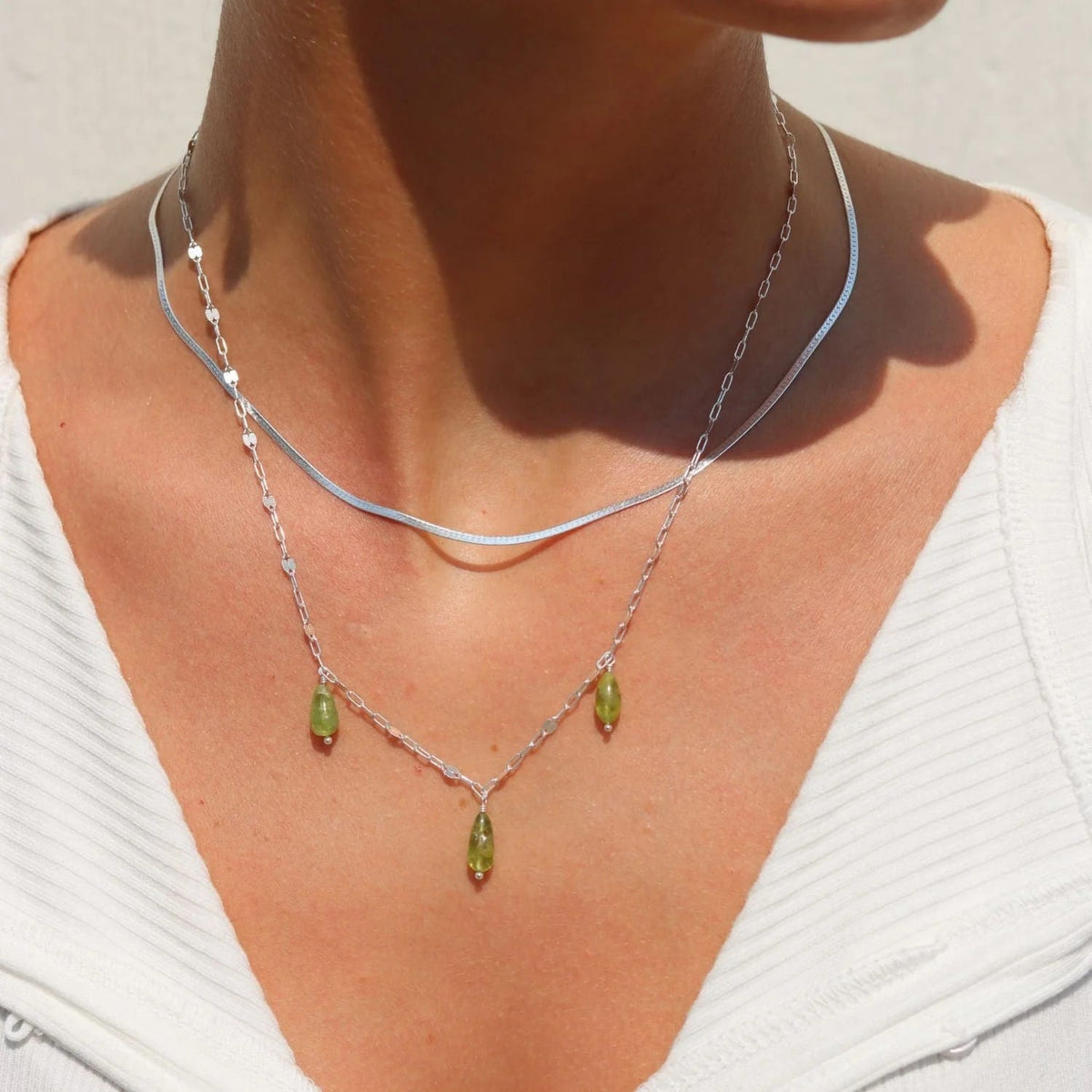 Herringbone Chain - Sterling Silver
