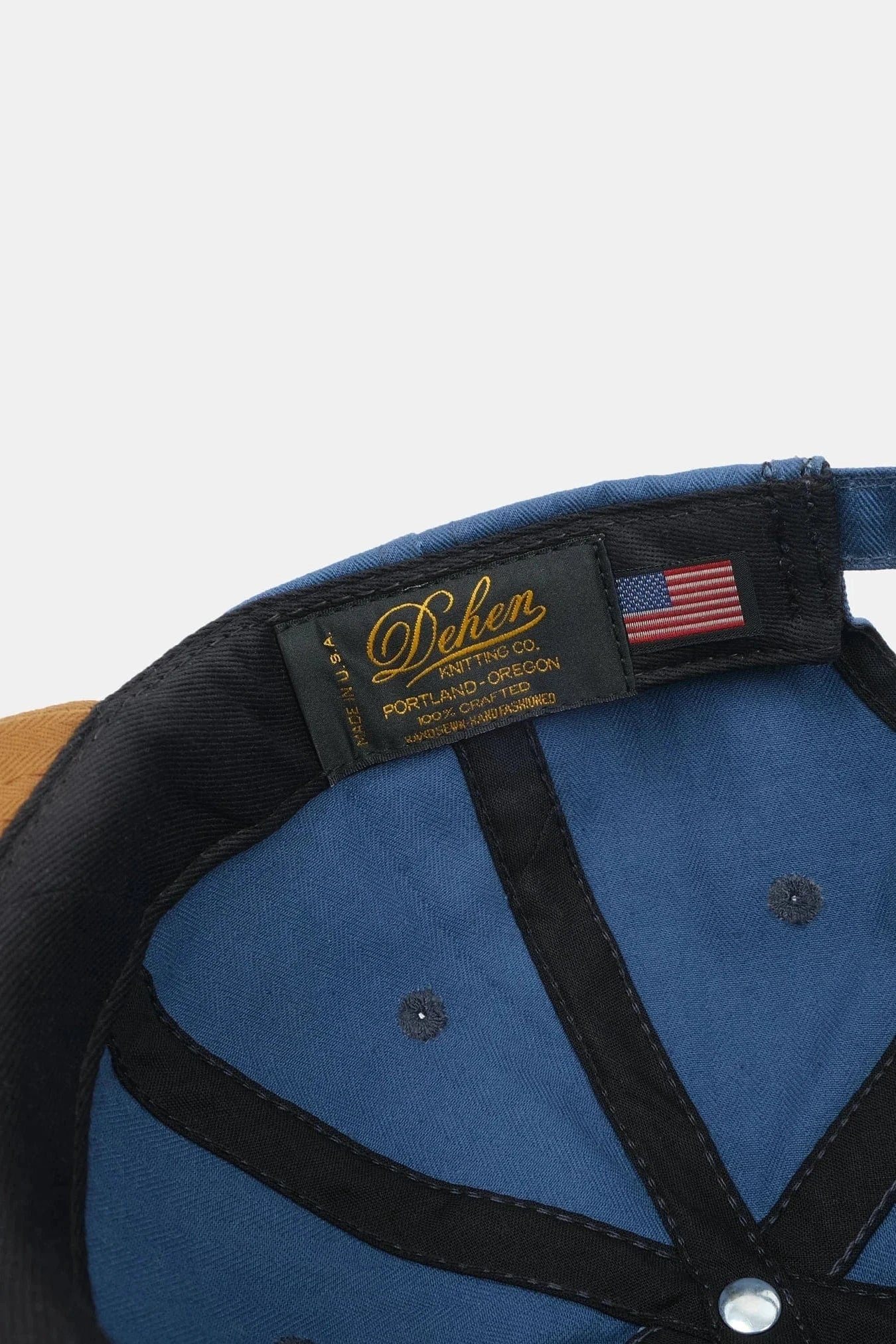 2-Tone Baseball Hat - Mock Blue / Nicotine Dry Wax