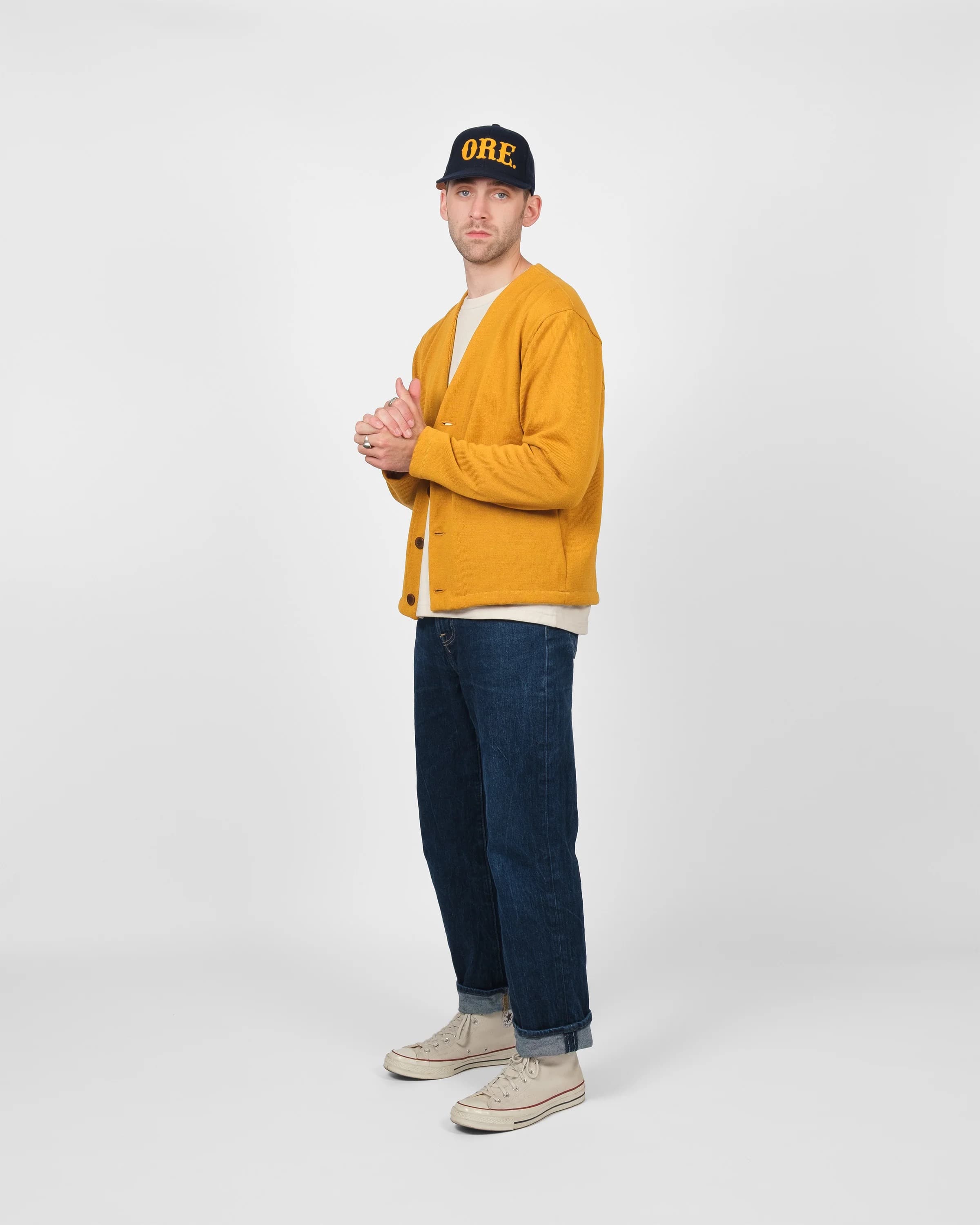 Spring Slouchy Cardigan - Old Gold