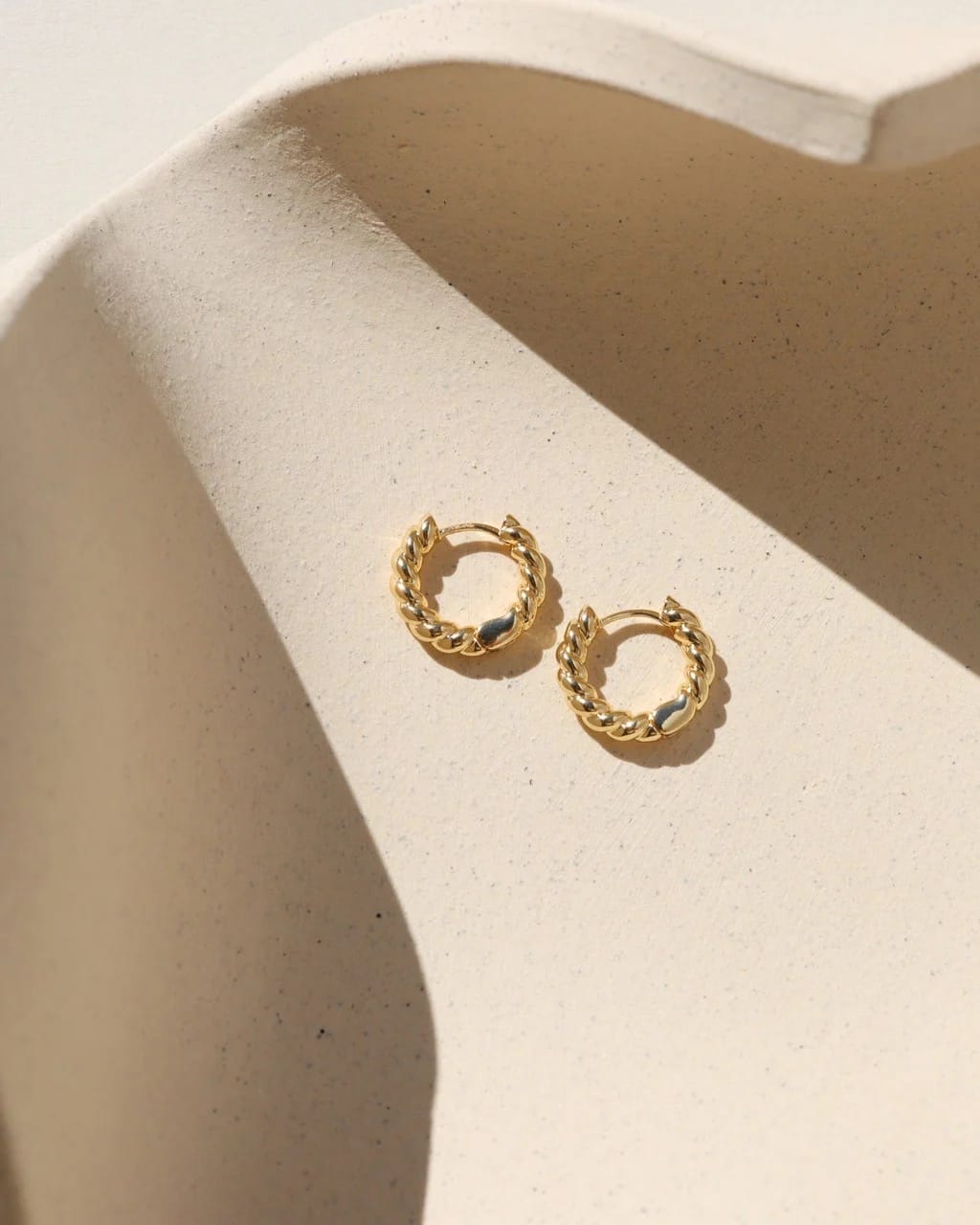 Croissant Huggie Hoops - 14k Gold Fill
