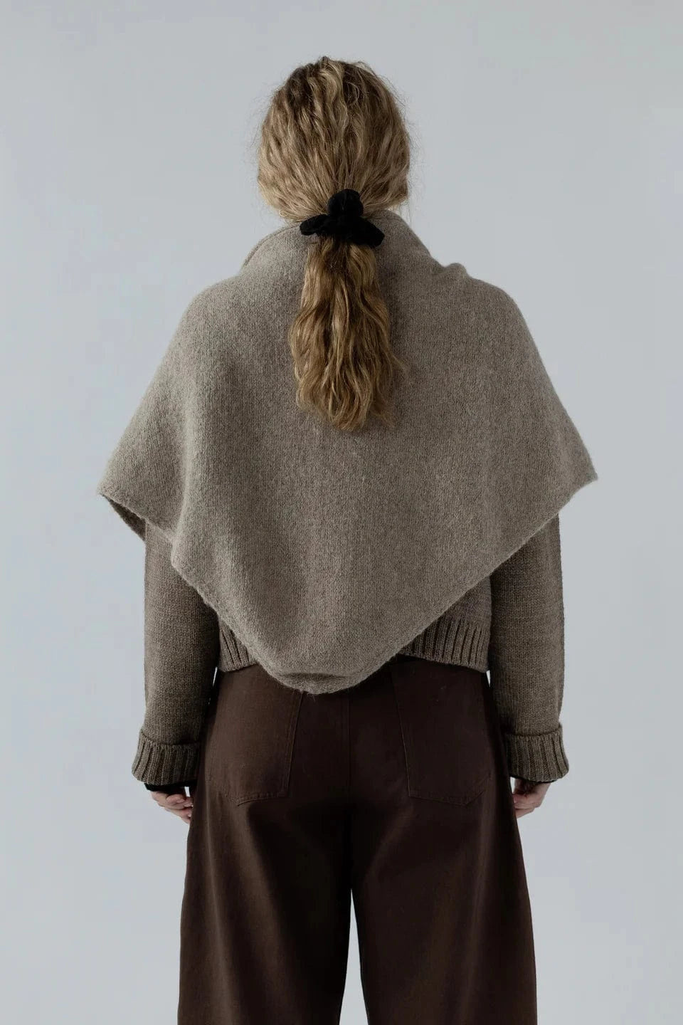 Felted Shawl - Oatmeal