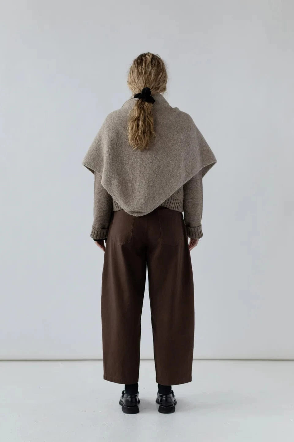 Felted Shawl - Oatmeal