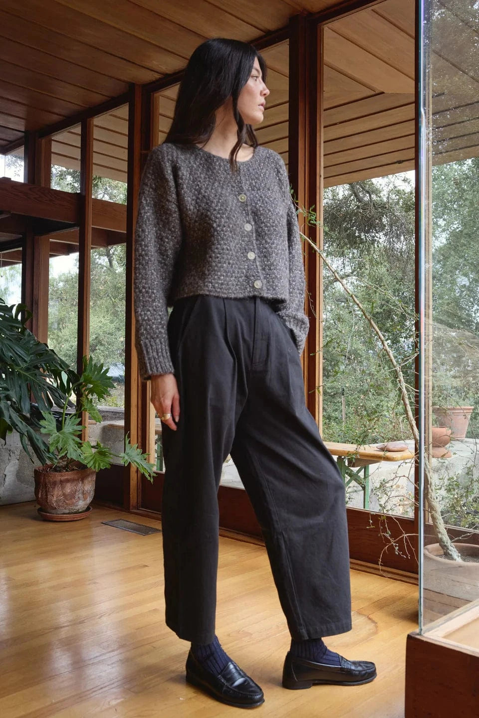 Quinn Cardigan - Charcoal